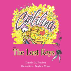 A book cover with the title corbilina and the lost keys.