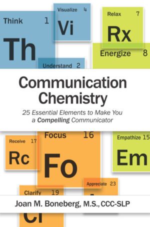 A book cover with the words communication chemistry