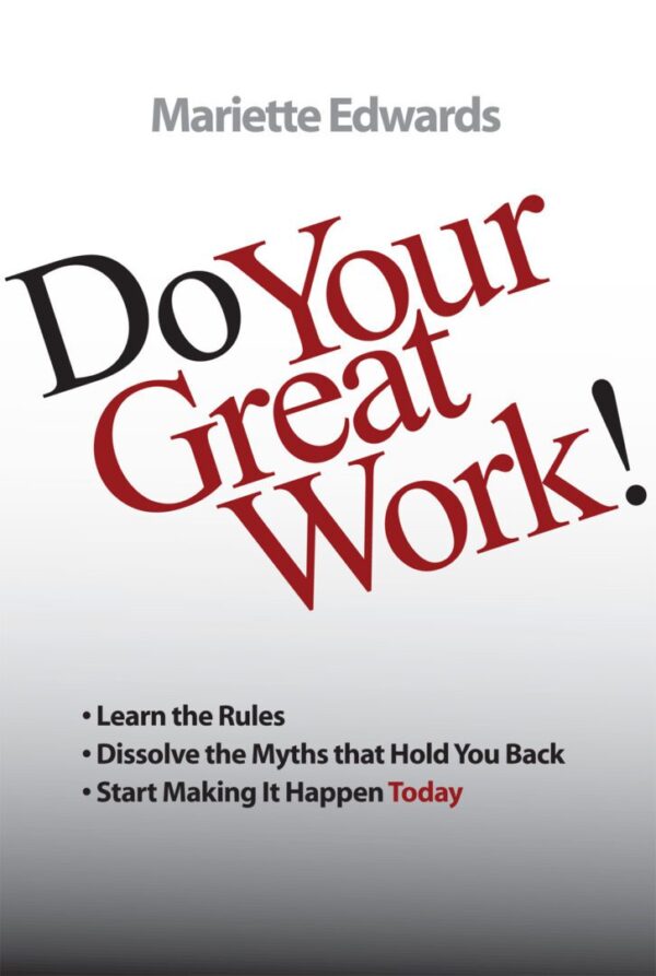 A book cover with the title " do your great work ".