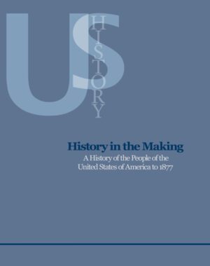 A blue cover of the book history in the making.