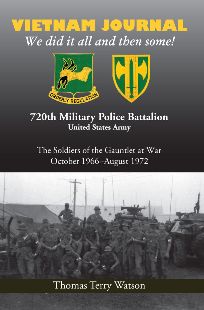 A book cover with the words " 7 2 0 th military police battalion, united states army."