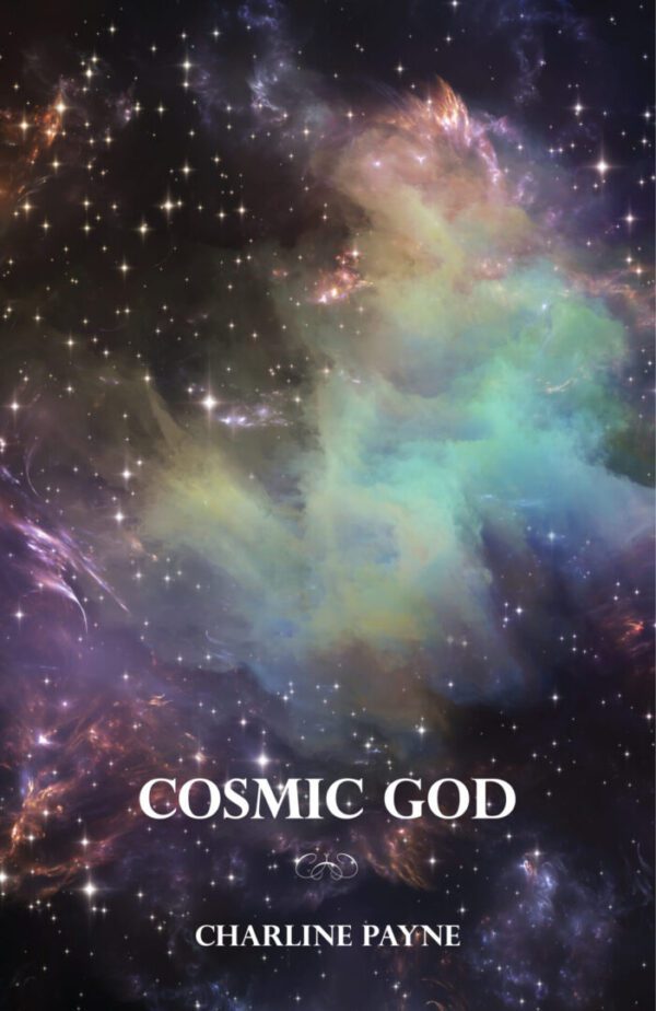 A cosmic god is shown in the center of this image.