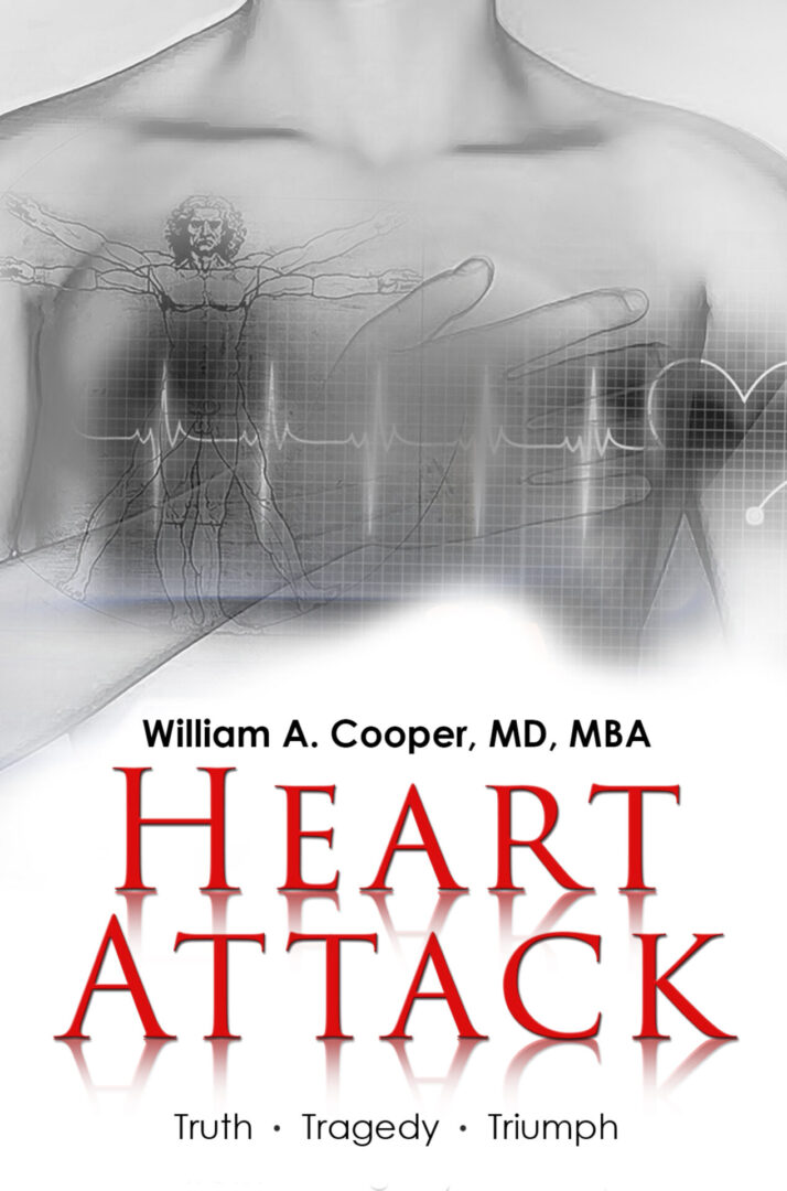 A book cover with an image of a heart attack.