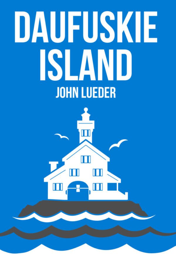 A book cover with a lighthouse on the water.