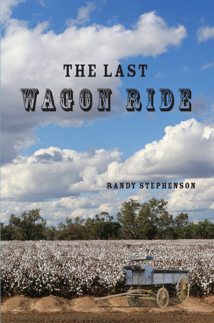 The product titled "The Last Wagon Ride" by Randy Stephenson, featuring a cotton field under a cloudy sky with an old wagon in the foreground.