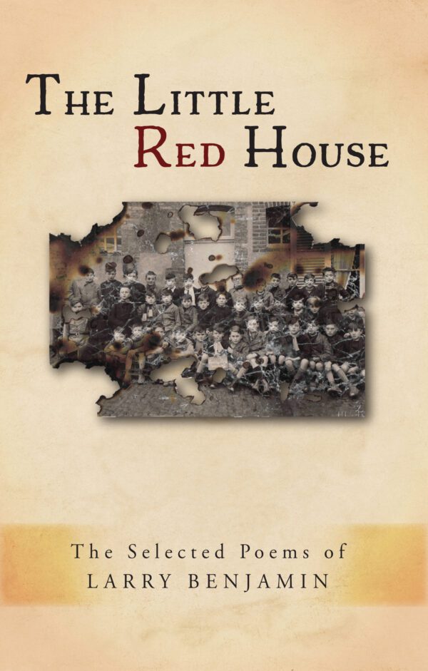 Cover of The Little Red House featuring a torn vintage photograph of a group of people.