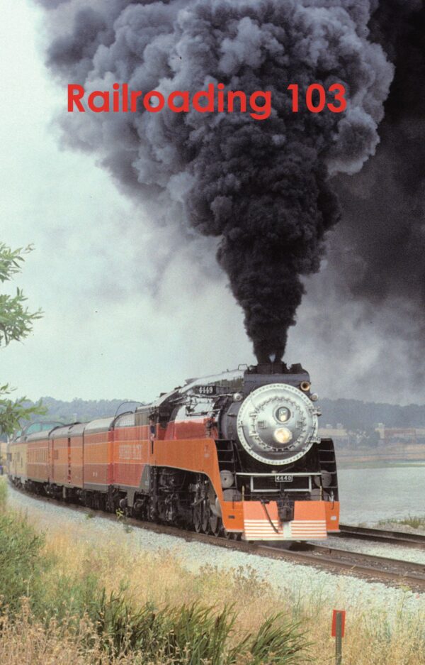 Vintage Railroading 103 billowing black smoke.