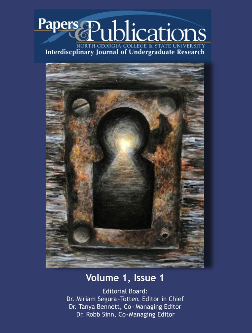 Cover of "Papers & Publications - Vol 1 Issue 1," featuring a close-up image of a keyhole.